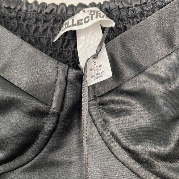 Future Collective Sweetheart Bubble Satin Midi Dress Bustier Elegant Size S - Picture 12 of 12